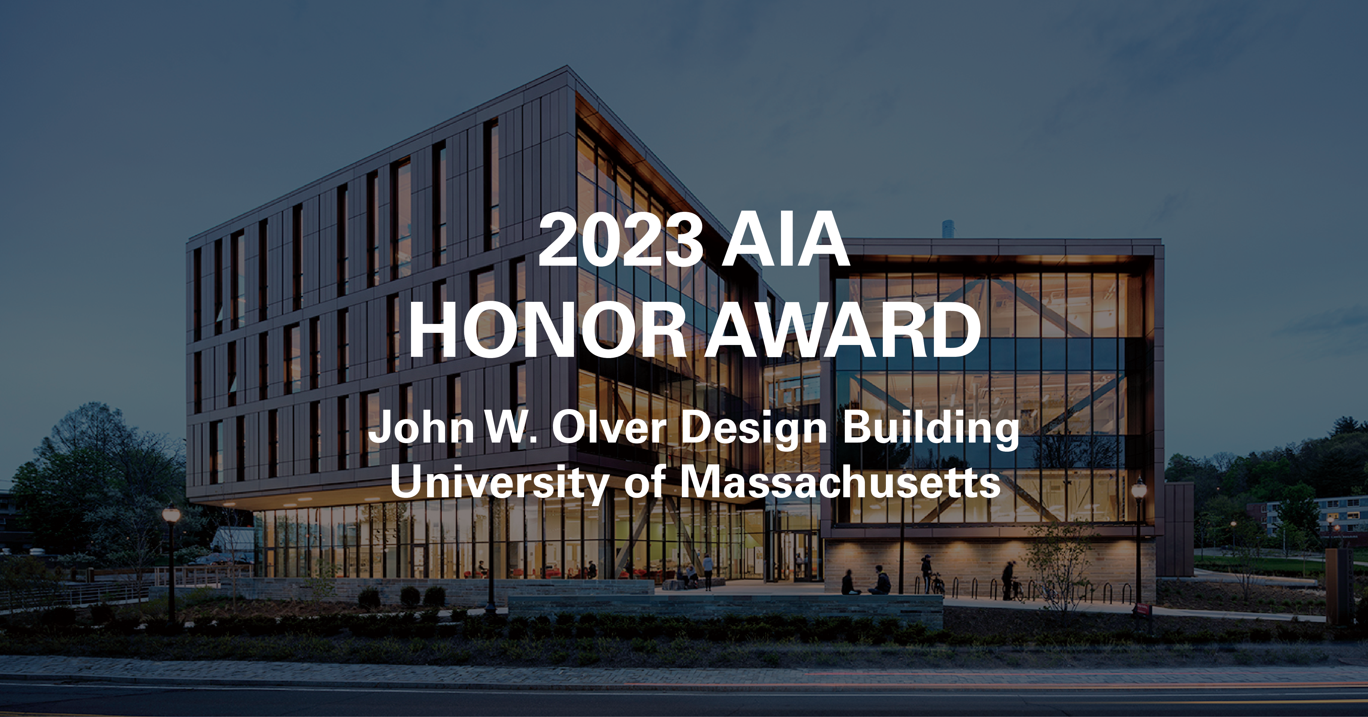 The John W. Olver Design Building at UMass Amherst has received the
