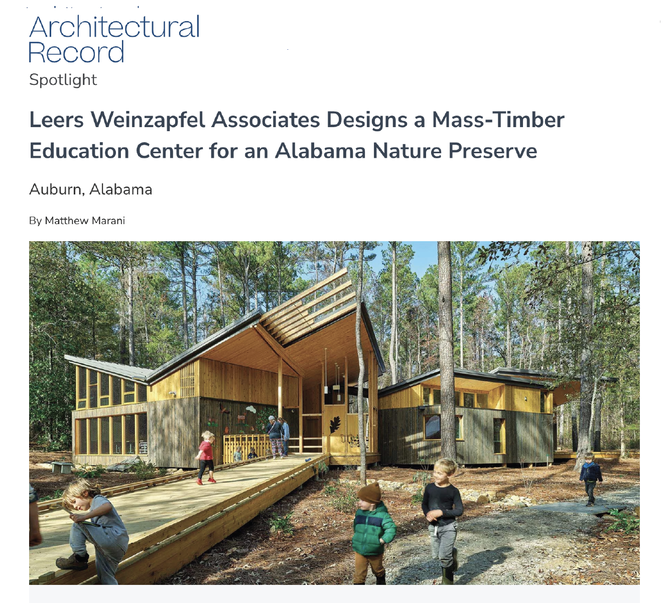 邦楽 CWC (Campanella, Woodbrain & Conomark) Leers Weinzapfel Associates Designs a Mass-Timber Education Center